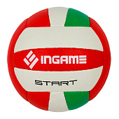 Мяч волейбольный зелено бело красный Ingame Start 1